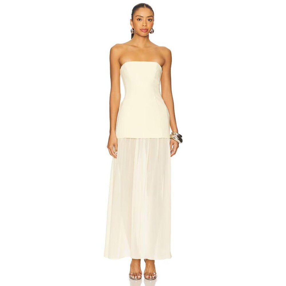 Amanda Uprichard x REVOLVE Linda Dress in Cornsilk